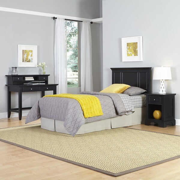Bedford Twin Headboard Night Stand And Student Desk With Bedford Twin Headboard Night Stand And Student Desk With Hutch By Home Styles