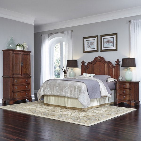 Santiago Headboard, Night Stand, and Door Chest by Home Styles