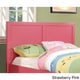 preview thumbnail 5 of 12, Pice Transitional Solid Wood Panel Design Headboard by Furniture of America Pink - Queen