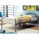 preview thumbnail 6 of 9, Hind Modern Full Metal Single Arch Panel Kid Bed by Furniture of America