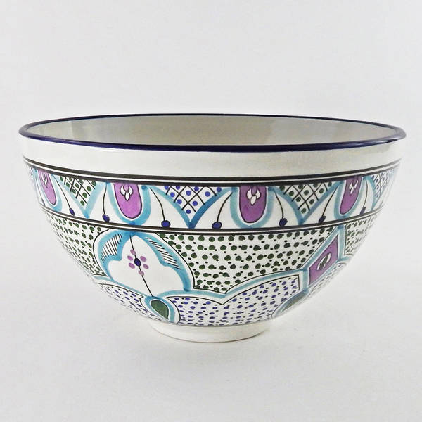 Le Souk Ceramique Malika Design Deep Salad Bowl (Tunisia) - Bed Bath ...