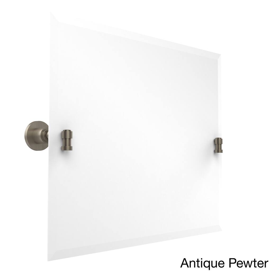 Wasington Square Collection Framless Rectangular LandscapeTilt Wall Mirror with Beveled Edge