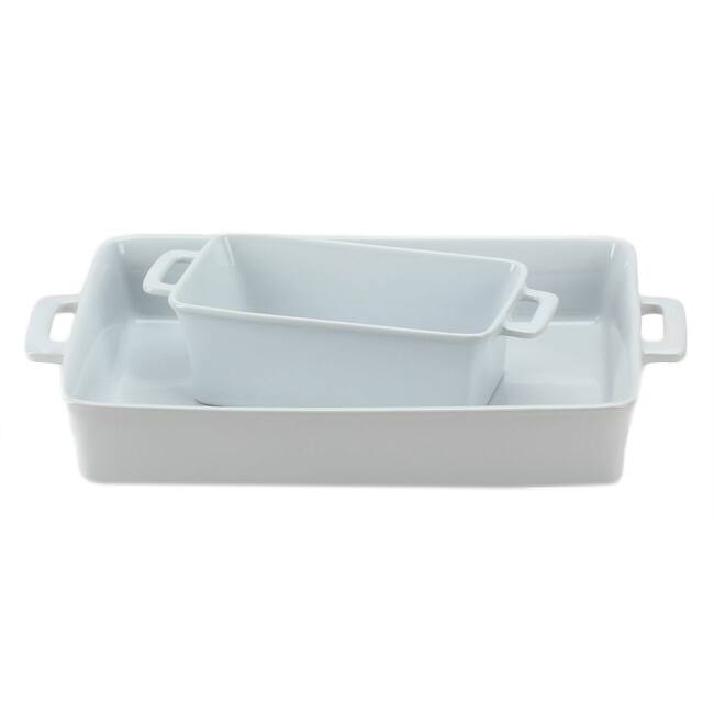 OmniWare White Baking Dishes (Set of 2)