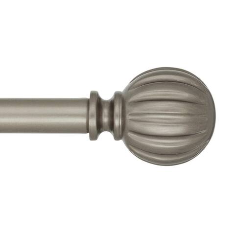 Ribbed Ball Drapery Rod Set