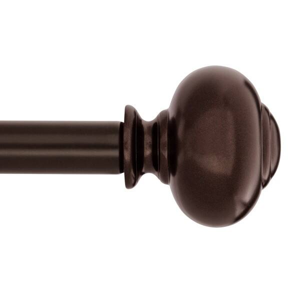 Shop Capped Knob Drapery Rod Set On Sale Free Shipping On