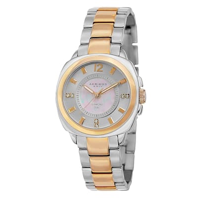 Akribos XXIV Women's Swiss Quartz Stainless Steel Two-Tone Bracelet Watch