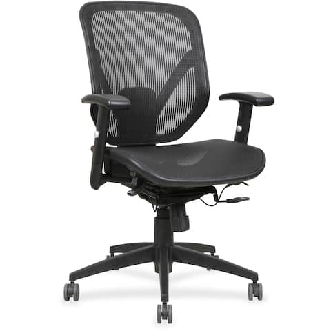 Lorell Mesh Seat/Back Mid-back Chair