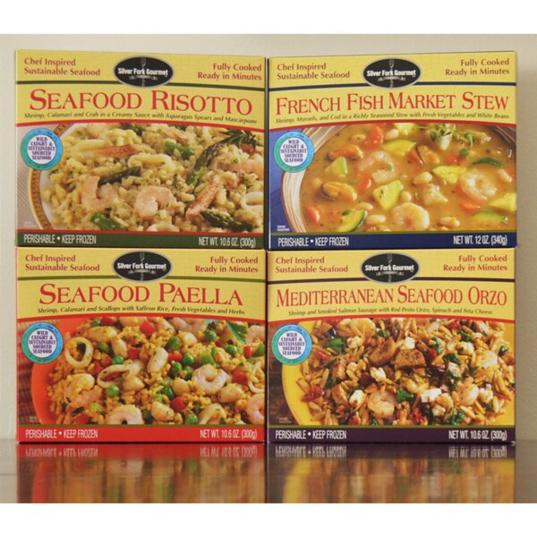 Silver Fork Gourmet Frozen Seafood Entrees (Pack of 12) - 17091954 ...