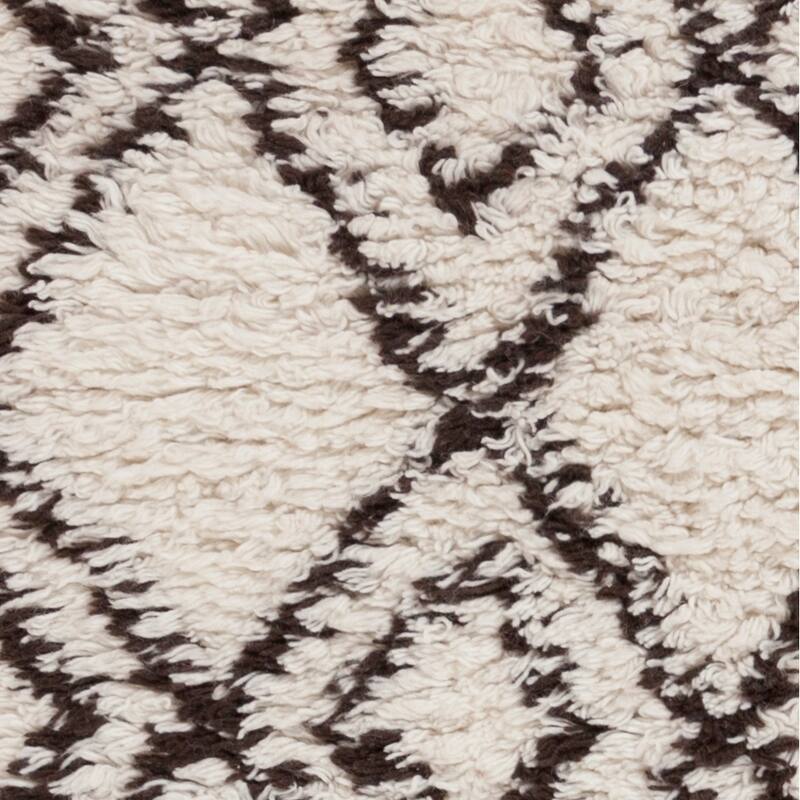 Hand-Woven Erika Geometric Wool Area Rug - 2' x 3' - 2' x 3'