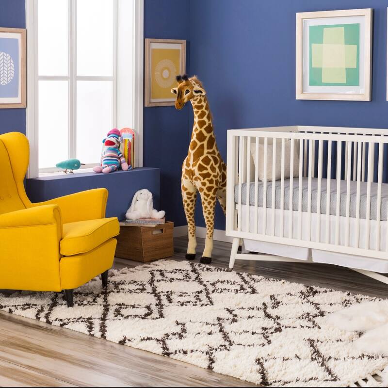 Hand-Woven Erika Geometric Wool Area Rug - 2' x 3' - 2' x 3'