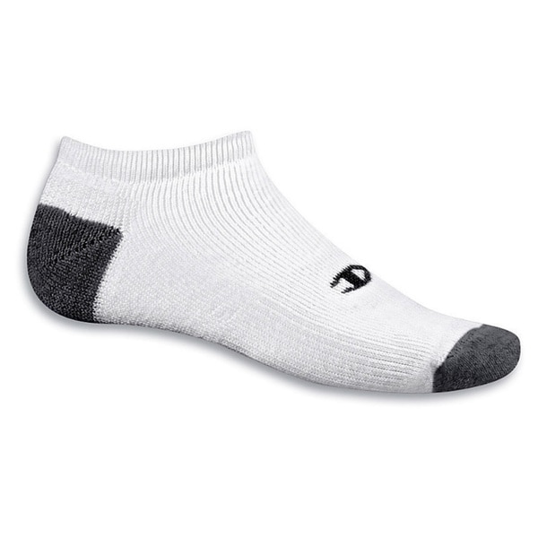 Shop Champion Double Dry Performance Men's NoShow Socks Extended Sizes