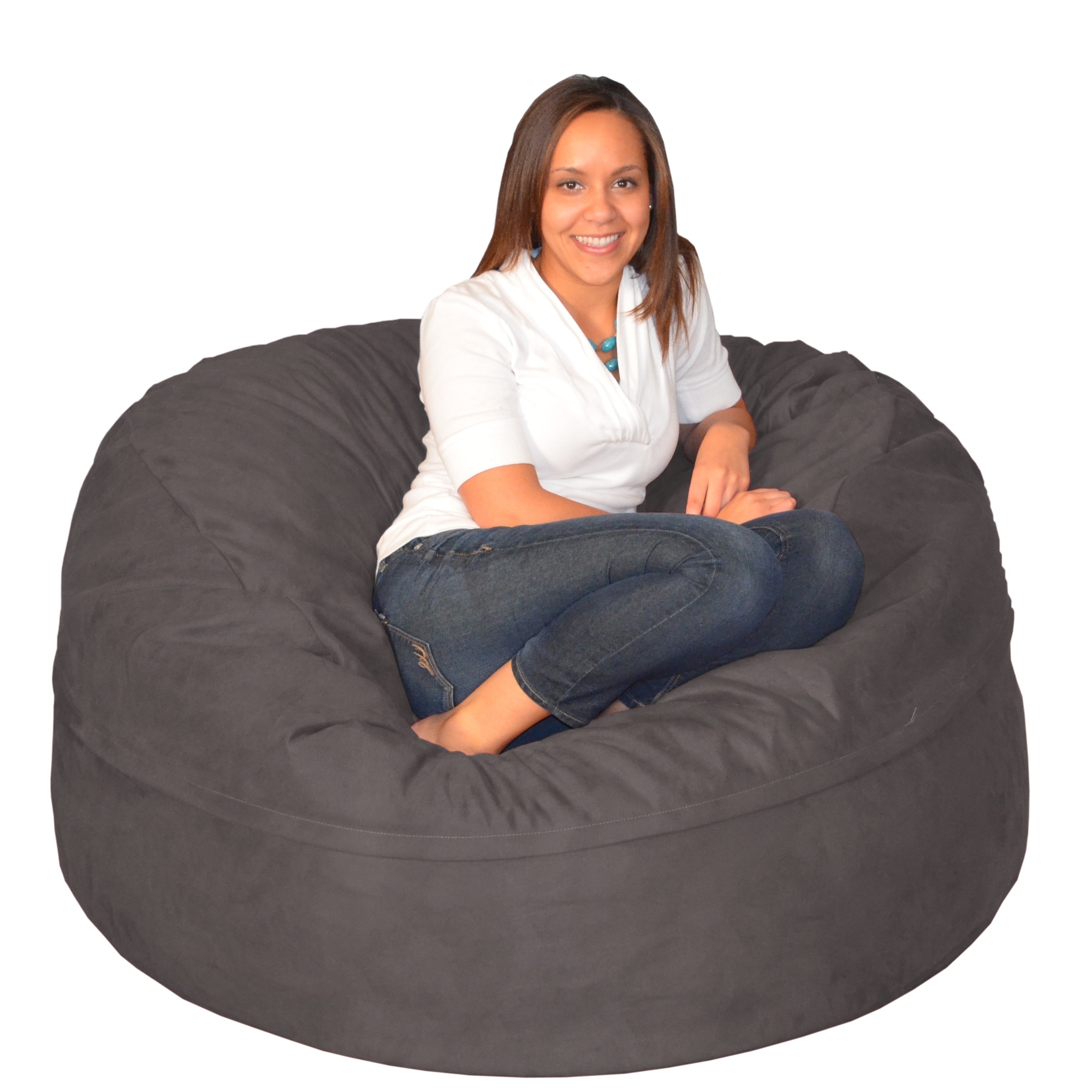 Large Memory Foam Bean Bag 5 Foot Chair Free Shipping On Large Memory Foam Bean Bag 5 Foot Chair
