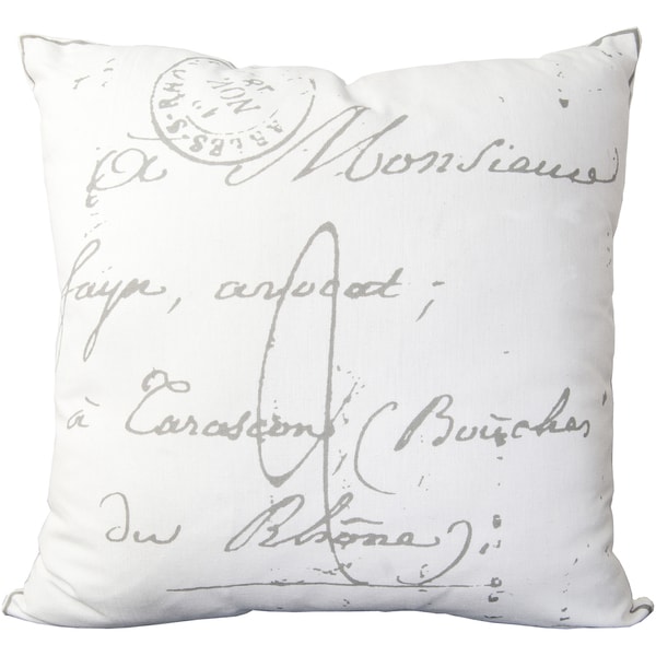 Decorative Erskine 22-inch Poly or Feather Down Filled Throw Pillow