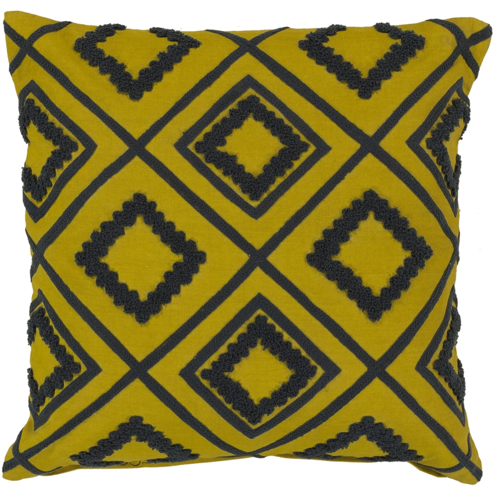 Decorative Halen 22-inch Poly or Feather Down Filled Throw Pillow