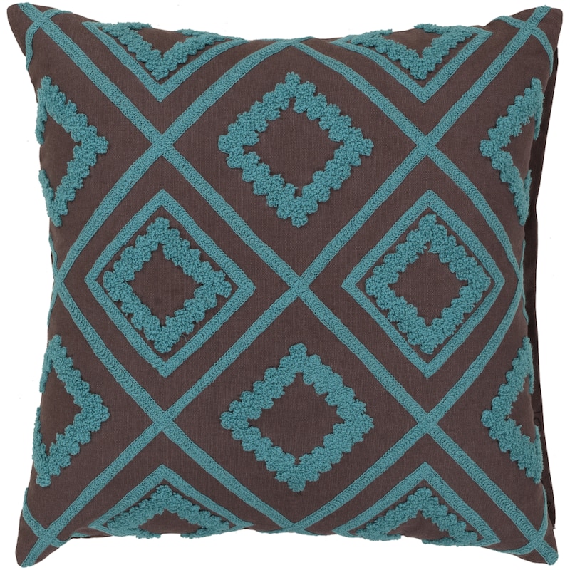 Decorative Halen 22-inch Poly or Feather Down Filled Throw Pillow