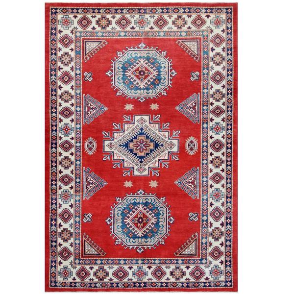 Shop Handmade Herat Oriental Afghan Tribal Super Kazak Wool Rug - 6'2 x ...