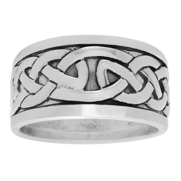 Sterling Silver Men S Celtic Knot Ring Band Free Shipping Sterling Silver Men X27 S Celtic Knot Ring Band