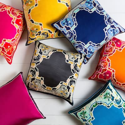 Decorative Densmore 22-inch Poly or Feather Down Filled Throw Pillow
