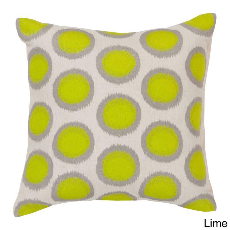 Decorative Balin 22-inch Poly or Feather Down Filled Throw Pillow - Down - Lime