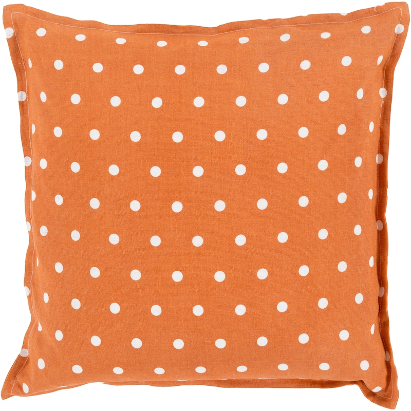Decorative Gilmour 22-inch Poly or Feather Down Filled Throw Pillow - Down - Orange