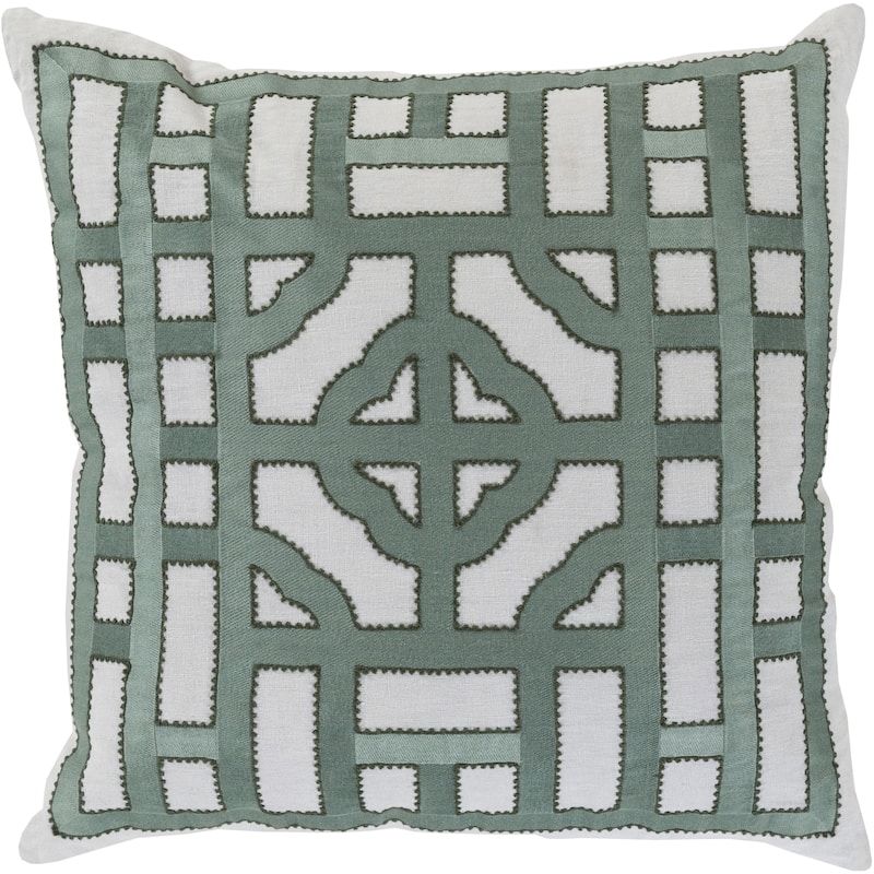 Decorative Felder 22-inch Poly or Feather Down Filled Throw Pillow