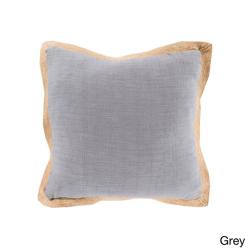 Decorative Henley 22-inch Poly or Feather Down Filled Throw Pillow