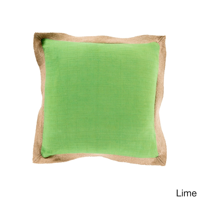 Decorative Henley 22-inch Poly or Feather Down Filled Throw Pillow