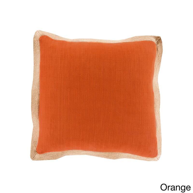 Decorative Henley 22-inch Poly or Feather Down Filled Throw Pillow