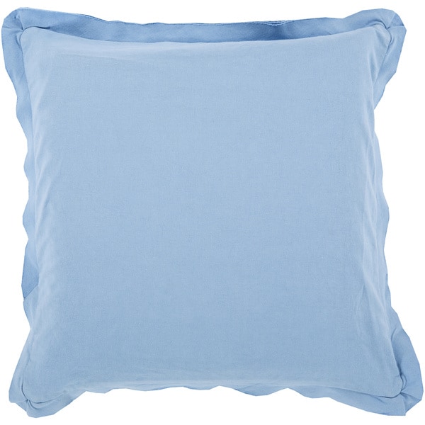 Decorative Buckingham 22-inch Poly or Feather Down Filled Throw Pillow
