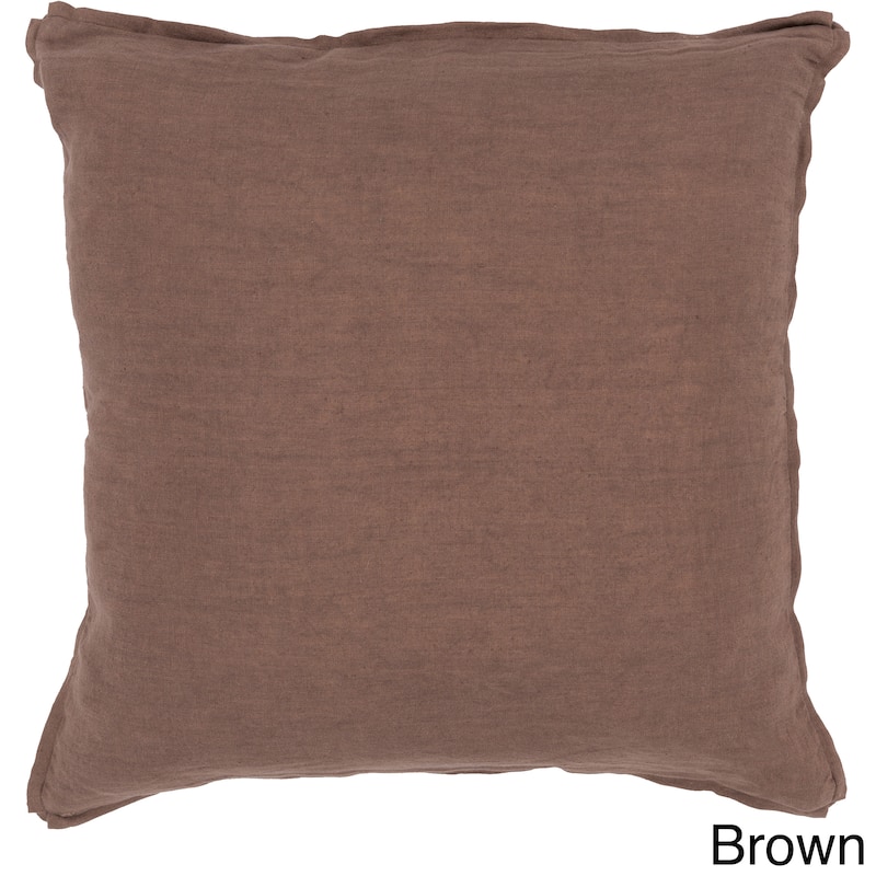 Decorative Daltrey 22-inch Poly or Feather Down Filled Throw Pillow - Down - Brown