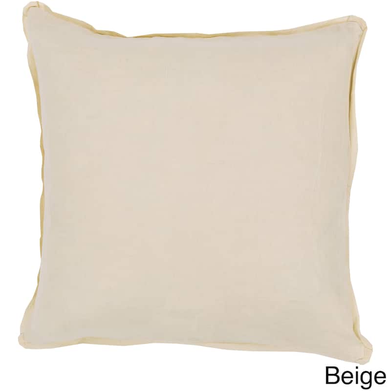 Decorative Daltrey 22-inch Poly or Feather Down Filled Throw Pillow - Down - Beige