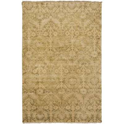 Hand-Knotted Muriel Floral New Zealand Wool Area Rug - 8' x 11'
