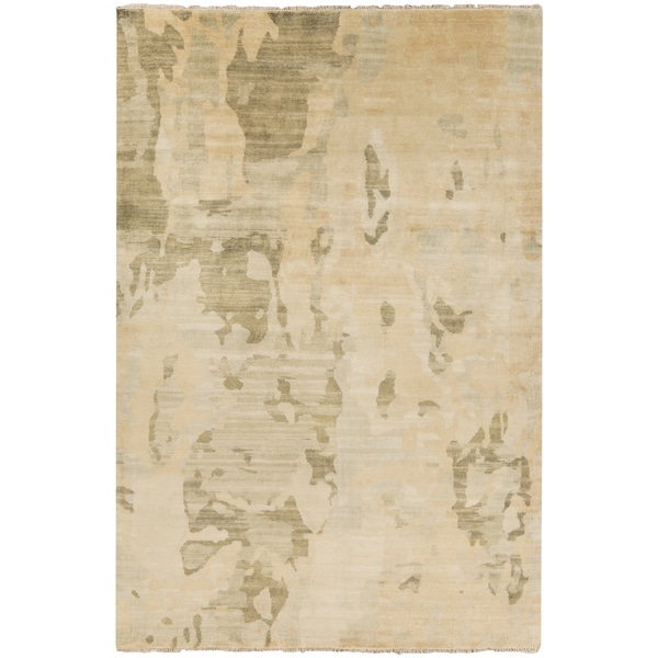 Hand-Knotted Shawna Abstract New Zealand Wool Area Rug - 9' x 13'