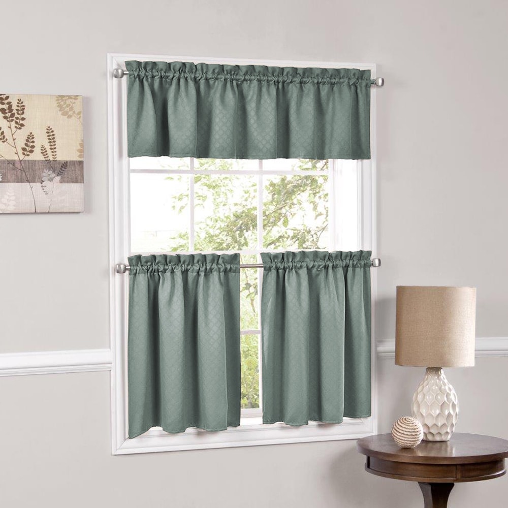 Shop Facets Blackout Insulated Kitchen Curtain Parts Tiers And