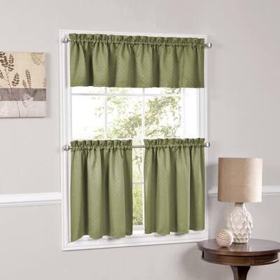 Buy Green Geometric Curtain Tiers Online At Overstock Our Best