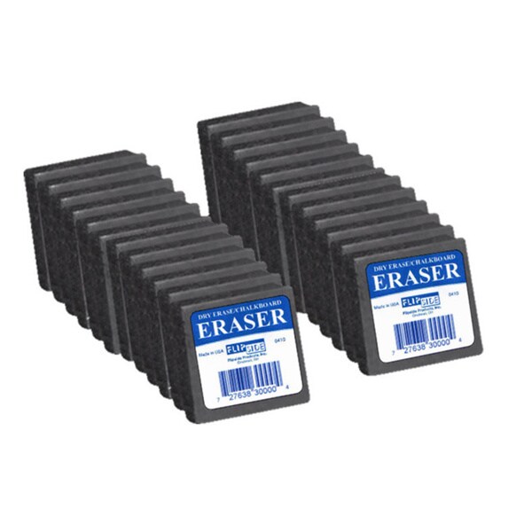 Shop Dry Erase/ Chalk 2 x 2 x 1inch Felt Eraser (Set of 24) Free