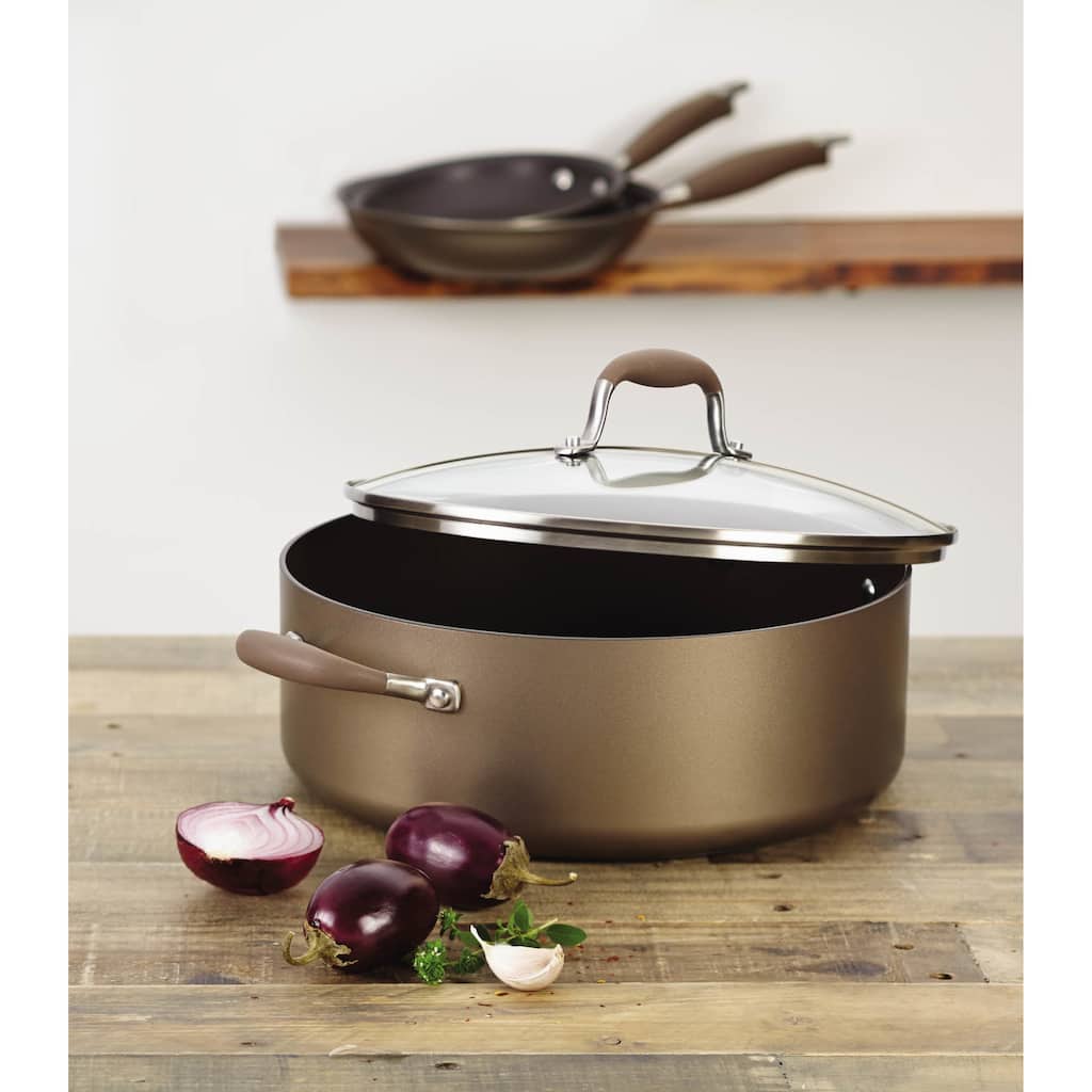 Anolon Advanced Bronze Hard-anodized Nonstick 7 1/2-quart Covered Wide Stockpot