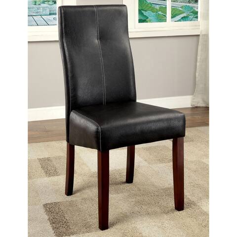 Furniture of America Kiva Contemporary Cherry Dining Chairs (Set of 2)