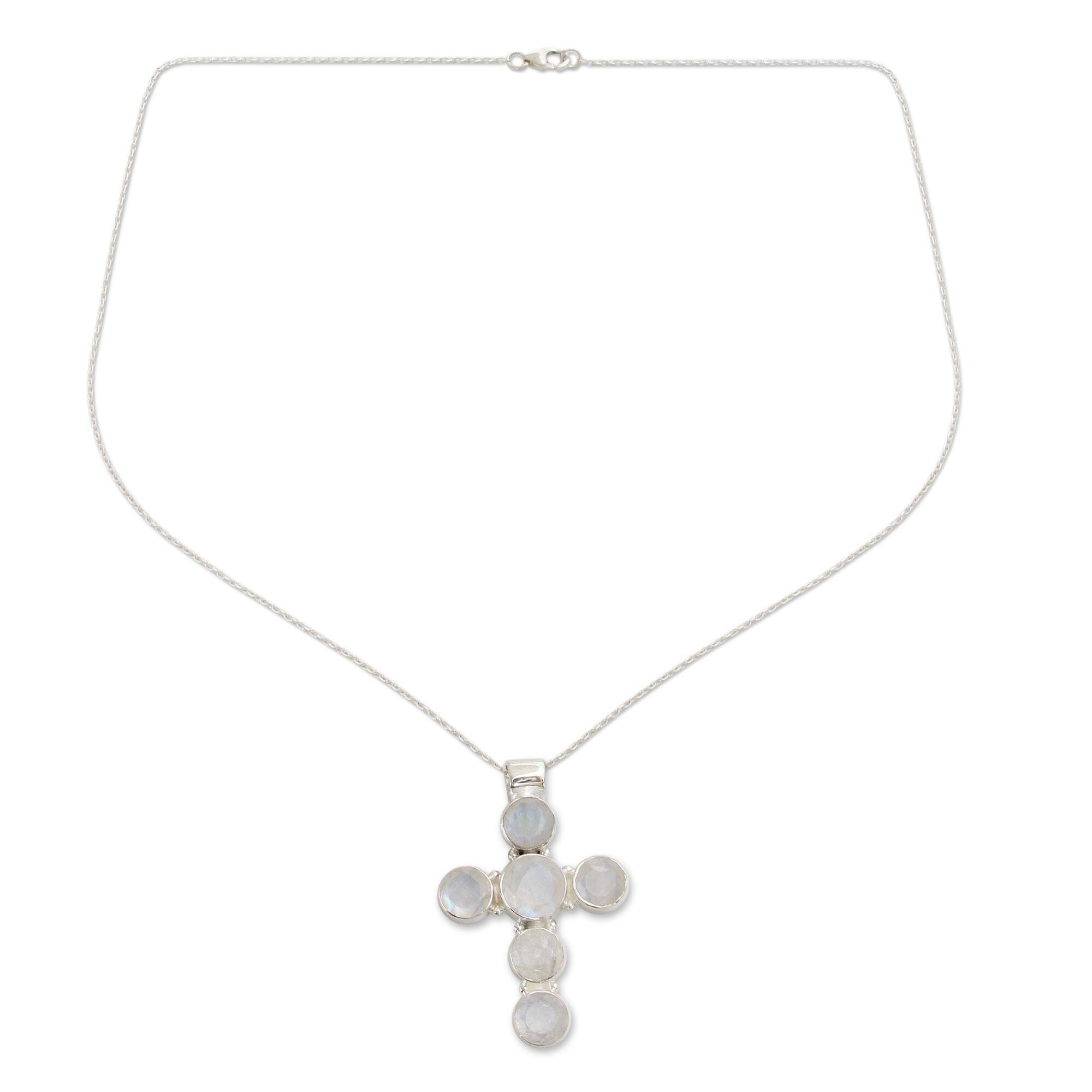 Precious Stars 14k White Gold 1.6-mm Bevelled Diamond-cut Cable Pendant Chain Necklace