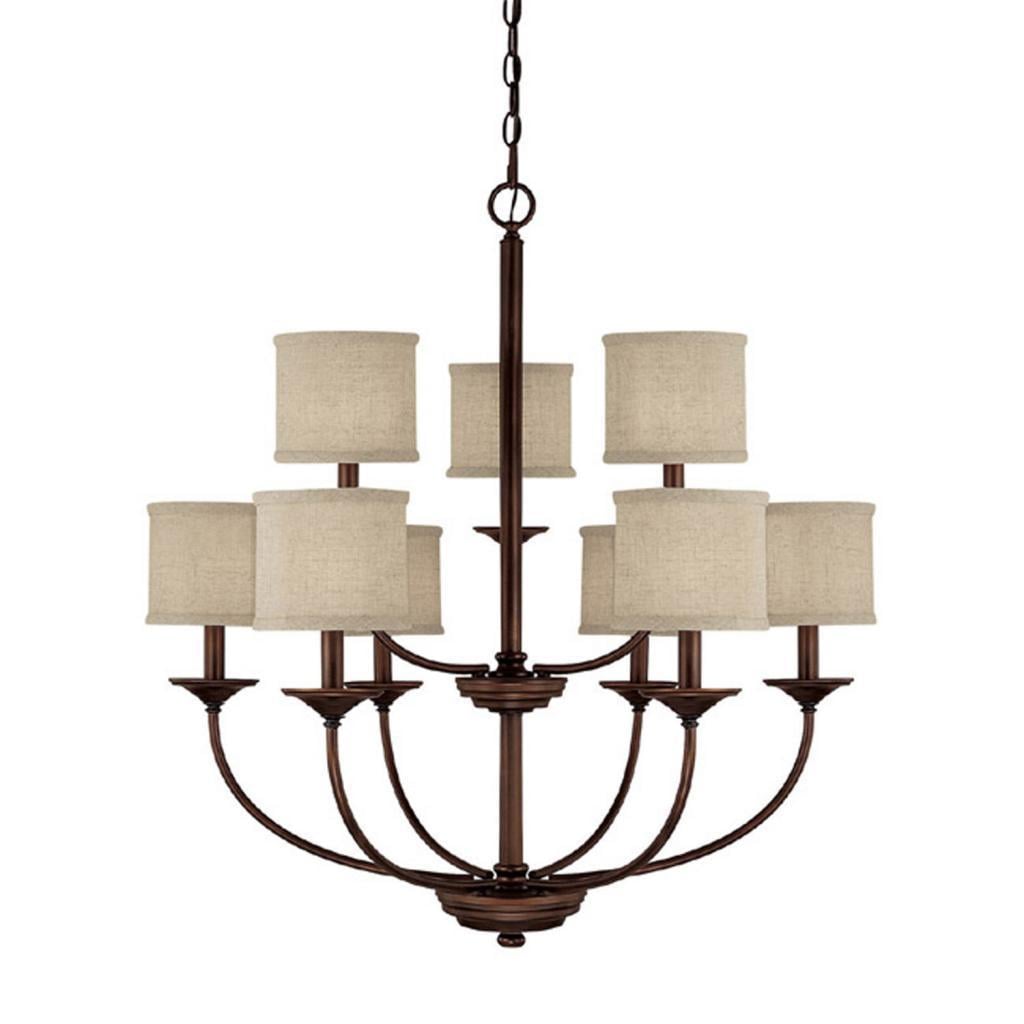 Loft 9-light Burnished Bronze Chandelier - Chandeliers For Bedrooms by Overstock.com