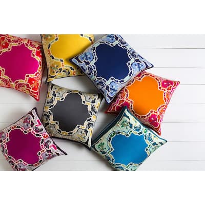 Decorative Densmore 20-inch Feather Down or Poly Filled Throw Pillow