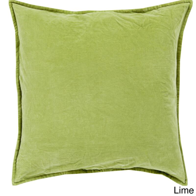 Decorative Harrell 20-inch Throw Pillow - Down - Lime