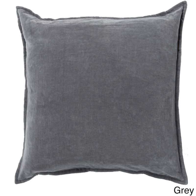 Decorative Harrell 20-inch Throw Pillow - Down - Grey