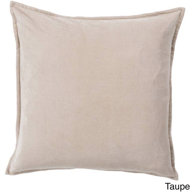 Decorative Harrell 20-inch Throw Pillow - Down - Taupe
