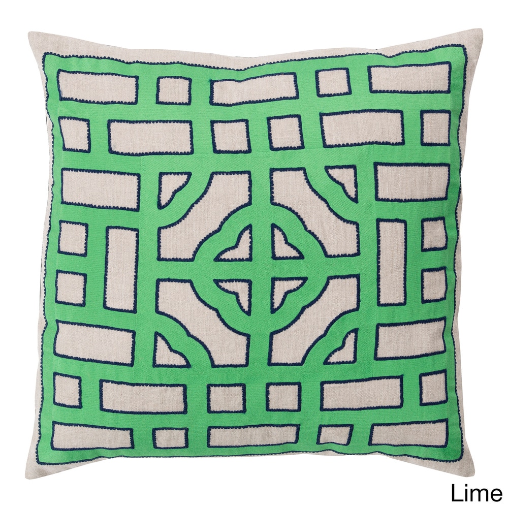 Decorative Felder 20-inch Feather Down or Poly Filled Throw Pillow