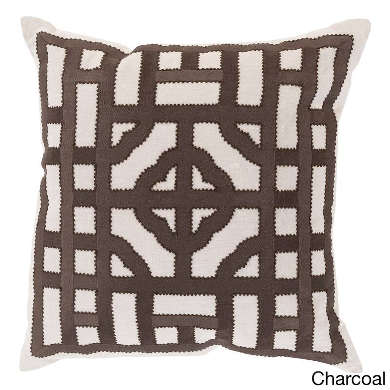 Decorative Felder 20-inch Feather Down or Poly Filled Throw Pillow