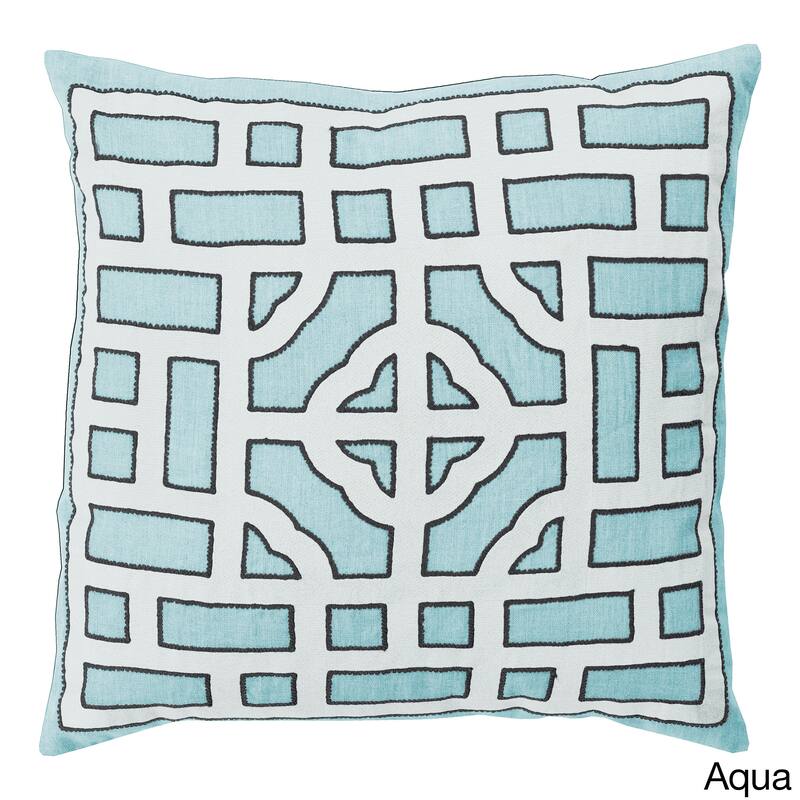 Decorative Felder 20-inch Feather Down or Poly Filled Throw Pillow