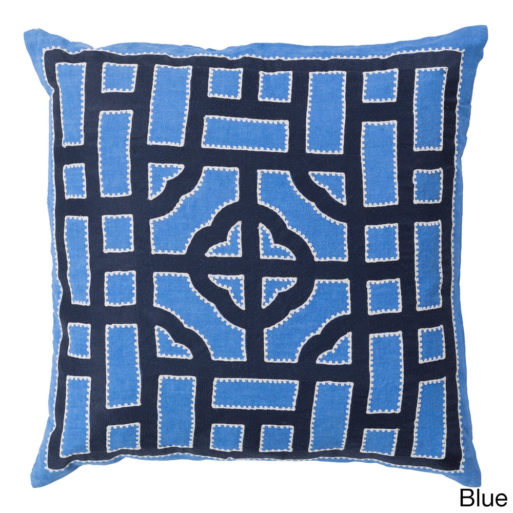 Decorative Felder 20-inch Feather Down or Poly Filled Throw Pillow