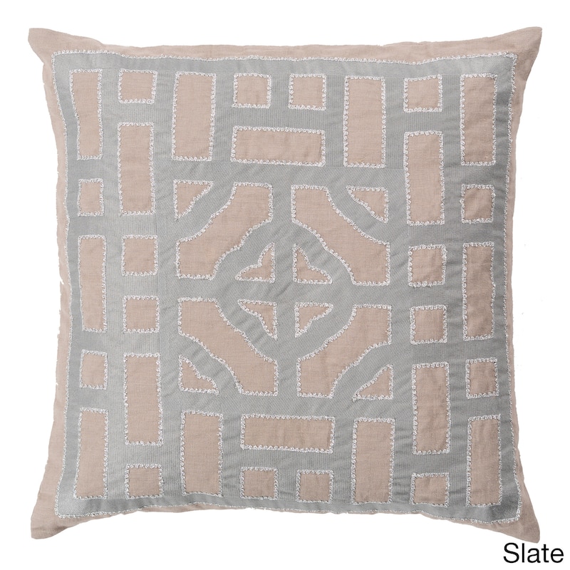 Decorative Felder 20-inch Feather Down or Poly Filled Throw Pillow
