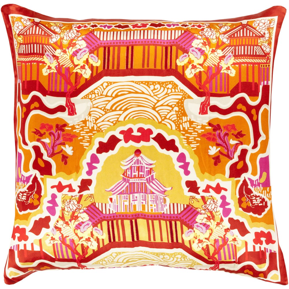 Decorative Campbell 20-inch Feather Down or Poly Filled Throw Pillow